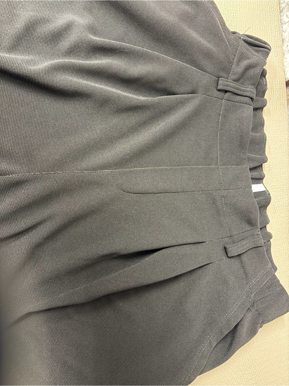 Halara size Large black textured slack pull on comfort wide leg - Picture 6 of 7